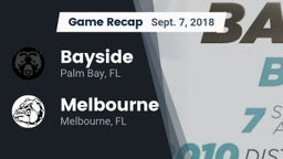 Recap: Bayside  vs. Melbourne  2018