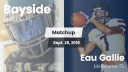 Matchup: Bayside  vs. Eau Gallie  2018