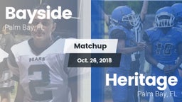 Matchup: Bayside  vs. Heritage  2018