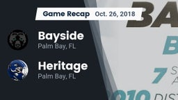 Recap: Bayside  vs. Heritage  2018