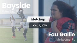 Matchup: Bayside  vs. Eau Gallie  2019