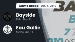 Recap: Bayside  vs. Eau Gallie  2019