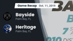 Recap: Bayside  vs. Heritage  2019