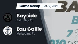 Recap: Bayside  vs. Eau Gallie  2020