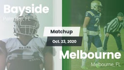 Matchup: Bayside  vs. Melbourne  2020