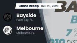 Recap: Bayside  vs. Melbourne  2020