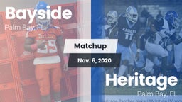 Matchup: Bayside  vs. Heritage  2020