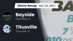 Recap: Bayside  vs. Titusville  2021