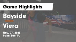 Bayside  vs Viera  Game Highlights - Nov. 27, 2023