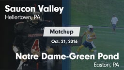 Matchup: Saucon Valley High vs. Notre Dame-Green Pond  2016