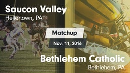 Matchup: Saucon Valley High vs. Bethlehem Catholic  2016