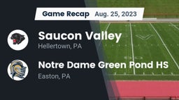 Recap: Saucon Valley  vs. Notre Dame Green Pond HS 2023