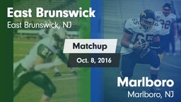 Matchup: East Brunswick vs. Marlboro  2016