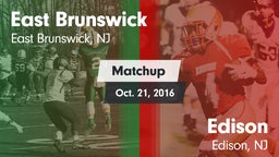 Matchup: East Brunswick vs. Edison  2016