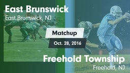Matchup: East Brunswick vs. Freehold Township  2016