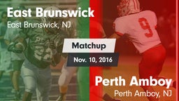 Matchup: East Brunswick vs. Perth Amboy  2016