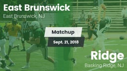 Matchup: East Brunswick vs. Ridge  2018