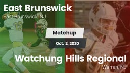Matchup: East Brunswick vs. Watchung Hills Regional  2020