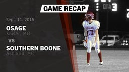 Recap: Osage  vs. Southern Boone  2015