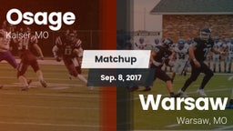 Matchup: Osage  vs. Warsaw  2017