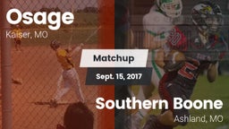 Matchup: Osage  vs. Southern Boone  2017