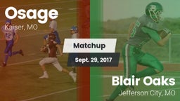 Matchup: Osage  vs. Blair Oaks  2017