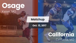 Matchup: Osage  vs. California  2017