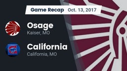 Recap: Osage  vs. California  2017