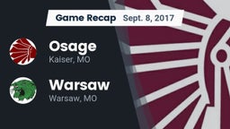 Recap: Osage  vs. Warsaw  2017
