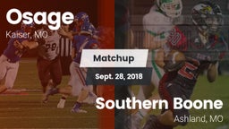 Matchup: Osage  vs. Southern Boone  2018