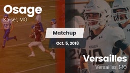 Matchup: Osage  vs. Versailles  2018