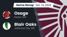 Recap: Osage  vs. Blair Oaks  2018