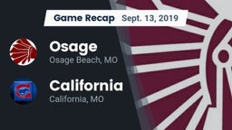 Recap: Osage  vs. California  2019