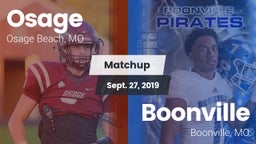 Matchup: Osage  vs. Boonville  2019