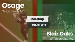 Matchup: Osage  vs. Blair Oaks  2019