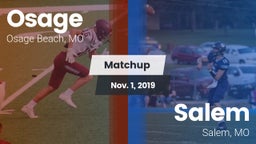 Matchup: Osage  vs. Salem  2019