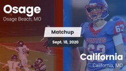 Matchup: Osage  vs. California  2020