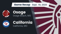 Recap: Osage  vs. California  2020