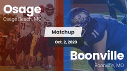 Matchup: Osage  vs. Boonville  2020