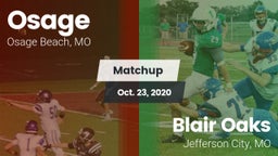 Matchup: Osage  vs. Blair Oaks  2020