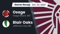 Recap: Osage  vs. Blair Oaks  2020