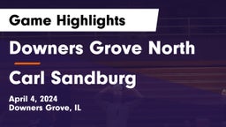 Downers Grove North  vs Carl Sandburg  Game Highlights - April 4, 2024