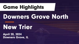Downers Grove North  vs New Trier  Game Highlights - April 20, 2024