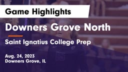 Downers Grove North  vs Saint Ignatius College Prep Game Highlights - Aug. 24, 2023