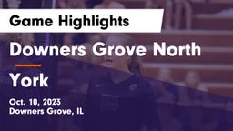 Downers Grove North  vs York  Game Highlights - Oct. 10, 2023