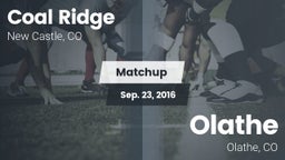 Matchup: Coal Ridge vs. Olathe  2016
