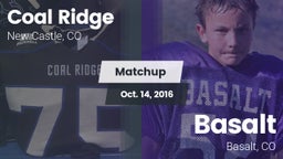 Matchup: Coal Ridge vs. Basalt  2016