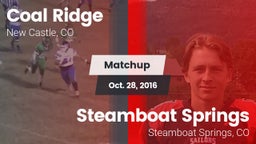 Matchup: Coal Ridge vs. Steamboat Springs  2016
