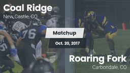 Matchup: Coal Ridge vs. Roaring Fork  2017