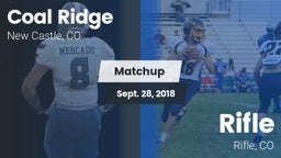 Matchup: Coal Ridge vs. Rifle  2018